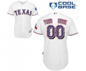 Texas Rangers Personalized Custom White Baseball Jersey