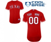 Texas Rangers Personalized Custom red Baseball Jersey