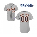 Detroit Tigers Personalized custom Grey Jersey