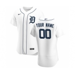 Men's Detroit Tigers 2020 Home Custom Flexbase Jersey - White