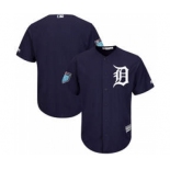 Men's Detroit Tigers Customized Majestic Navy 2018 Spring Training Cool Base Team Jersey