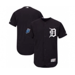 Men's Detroit Tigers Customized Majestic Navy 2018 Spring Training Flex Base Team Jersey