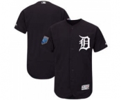 Men's Detroit Tigers Customized Majestic Navy 2018 Spring Training Flex Base Team Jersey