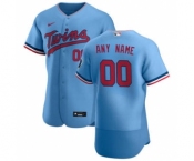 Men's Minnesota Twins Custom Light Blue Alternate 2020 Authentic Team Baseball Jersey