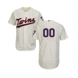 Men's Minnesota Twins Customized Alternate Ivory Navy Flex Base Custom Baseball Baseball Jersey