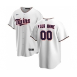 Men's Minnesota Twins Home 2020 Baseball Custom Cool Base Jersey - White