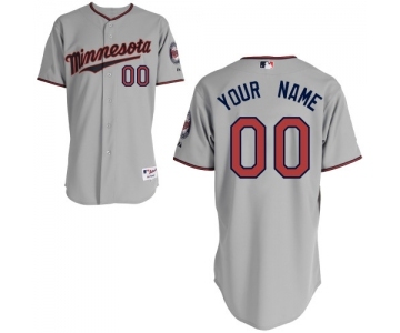 Minnesota Twins Personalized custom grey Jersey