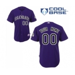 Colorado Rockies Personalized custom Purple Baseball Jersey