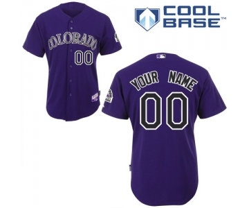 Colorado Rockies Personalized custom Purple Baseball Jersey