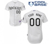 Colorado Rockies Personalized custom White Baseball Jersey