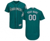 Men's Seattle Mariners Customized Alternate Green Flex Base Custom Baseball Baseball Jersey