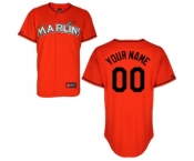 Miami Marlins Personalized custom orange Jersey