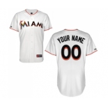 Miami Marlins Personalized custom white Jersey