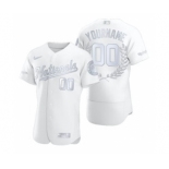 Men's Washington Nationals Custom Platinum Baseball MVP Limited Player Edition Jersey