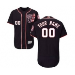 Men's Washington Nationals Customized Alternate Navy Flex Base Custom Baseball Baseball Jersey