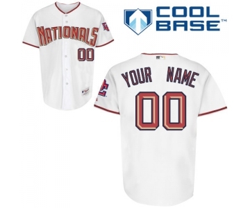 Washington Nationals Personalized Custom White Baseball Jersey