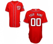 Washington Nationals Personalized Custom red Baseball Jersey