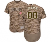 Men's San Diego Padres Customized Camo Alternate Flex Base Custom Baseball Baseball Jersey