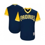 Men's San Diego Padres Customized Navy 2017 Little League World Series Players Weekend Jersey