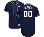 Men's San Diego Padres Customized Navy Alternate Flex Base Custom Baseball Baseball Jersey