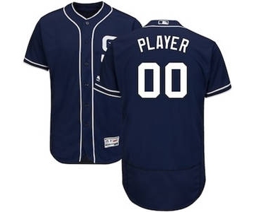 Men's San Diego Padres Customized Navy Alternate Flex Base Custom Baseball Baseball Jersey