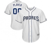 Men's San Diego Padres Customized White 2017 Cool Base Custom Baseball Baseball Jersey