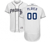 Men's San Diego Padres Customized White Home Flex Base Custom Baseball Baseball Jersey