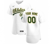 Men's Oakland Athletics Custom White Home 2020 Authentic Player Baseball Jersey