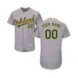 Men's Oakland Athletics Customized Road Gray Flex Base Custom Baseball Baseball Jersey