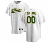 Men's Oakland Athletics Home 2020 Baseball Custom Cool Base Jersey - White