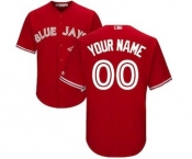 Men's Toronto Blue Jays Customized Scarlet 2017 Cool Base Custom Baseball Baseball Jersey