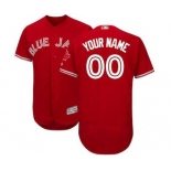 Men's Toronto Blue Jays Customized Scarlet 2017 Flex Base Custom Baseball Baseball Jersey