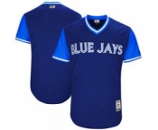 Men's Toronto Blue Jays customized Navy 2017 Little League World Series Players Weekend Jersey