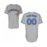 Toronto Blue Jays Personalized custom grey Jersey