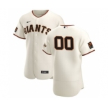 Men's San Francisco Giants 2020 Home Custom Flexbase Patch Jersey - Cream