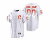 Men's San Francisco Giants ACTIVE PLAYER Custom White City Connect Cool Base Stitched Baseball Jersey