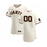 Men's San Francisco Giants Custom Cream Home 2020 Authentic 20 at 24 Patch Player Baseball Jersey