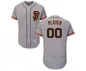 Men's San Francisco Giants Customized Alternate Gray Flex Base Custom Baseball Baseball Jersey