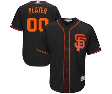 Men's San Francisco Giants Customized Black Alternate 2017 Cool Base Custom Baseball Baseball Jersey