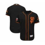 Men's San Francisco Giants Customized Majestic Black 2018 Spring Training Flex Base Team Jersey