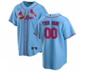 Men's St. Louis Cardinals Alternate 2020 Baseball Custom Cool Base Jersey - Light Blue