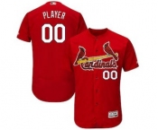 Men's St. Louis Cardinals Customized Fashion Scarlet Flex Base Custom Baseball Baseball Jersey