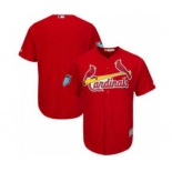 Men's St. Louis Cardinals Customized Majestic Scarlet 2018 Spring Training Cool Base Team Jersey