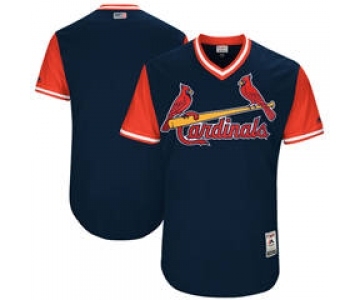 Men's St. Louis Cardinals Customized Navy 2017 Little League World Series Players Weekend Jersey