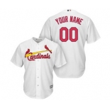 Men's St. Louis Cardinals Customized White Cool Base Custom Baseball Baseball Jersey