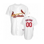 St. Louis Cardinals Personalized Custom White Baseball Jersey