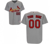 St. Louis Cardinals Personalized Custom grey Baseball Jersey