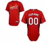 St. Louis Cardinals Personalized Custom red Baseball Jersey