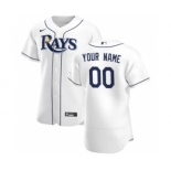 Men's Tampa Bay Rays Custom White Home 2020 Authentic Player Baseball Jersey