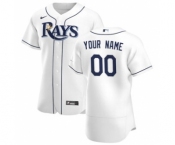 Men's Tampa Bay Rays Custom White Home 2020 Authentic Player Baseball Jersey